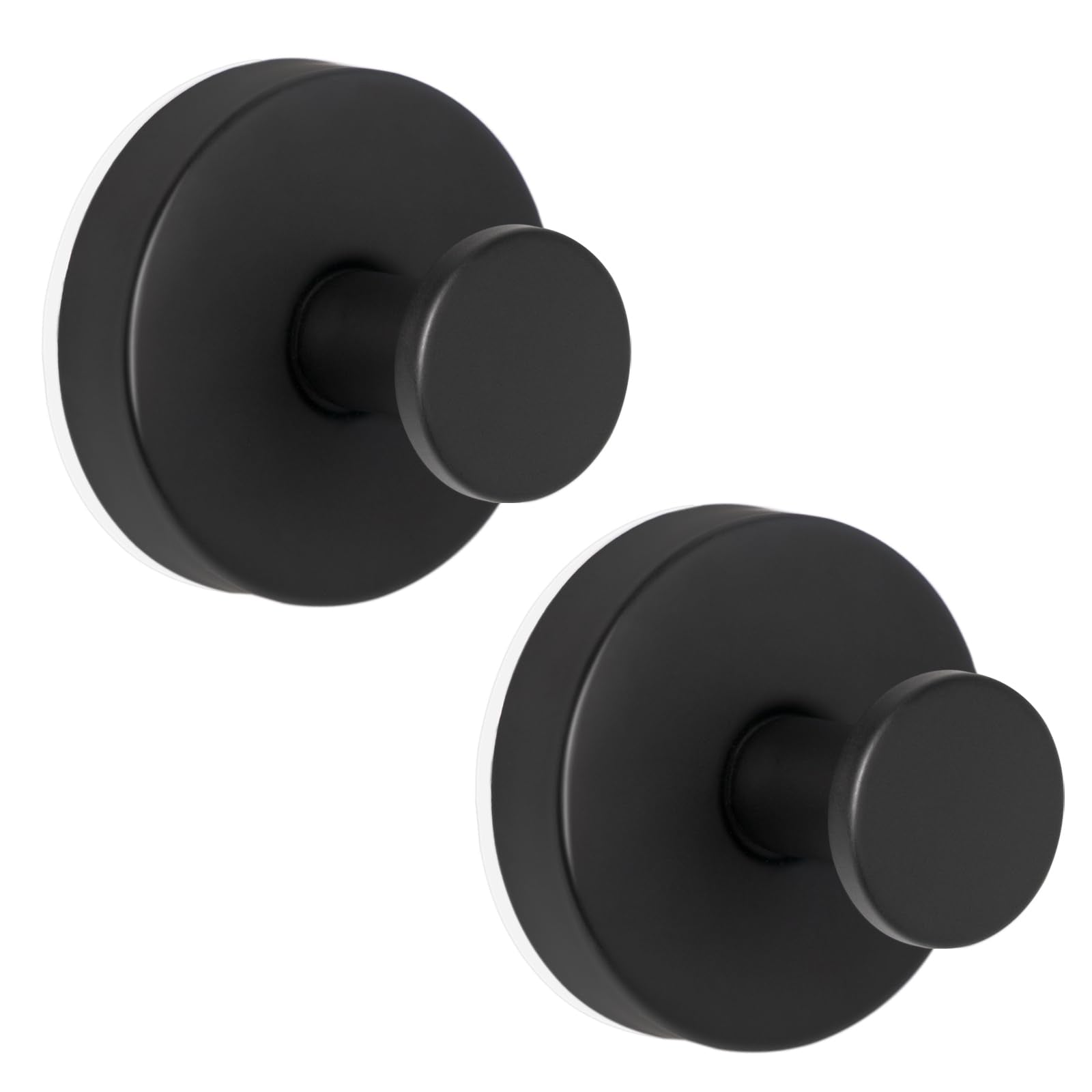 Kit 2 Ganchos de Ventosa Aço Inox Brooklin Preto