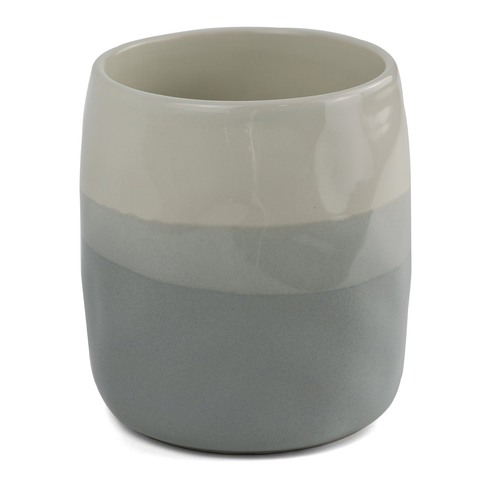 Vaso De Cerâmica Stoneware Multiuso Lima Cinza