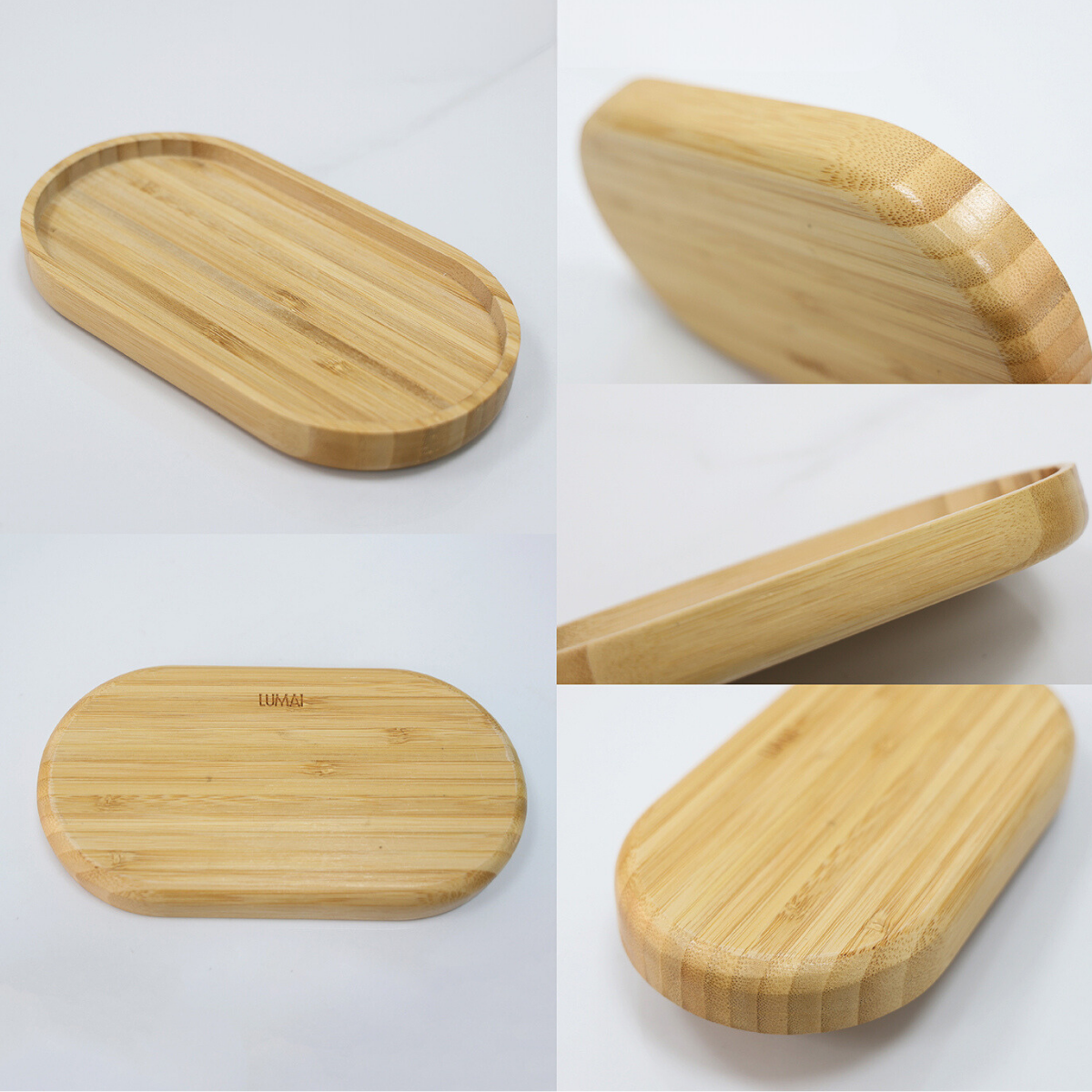 Kit 2 Potes de Vidro 550ml com Tampa de Bambu e Colher + Bandeja de Bambu Campos do Jordão