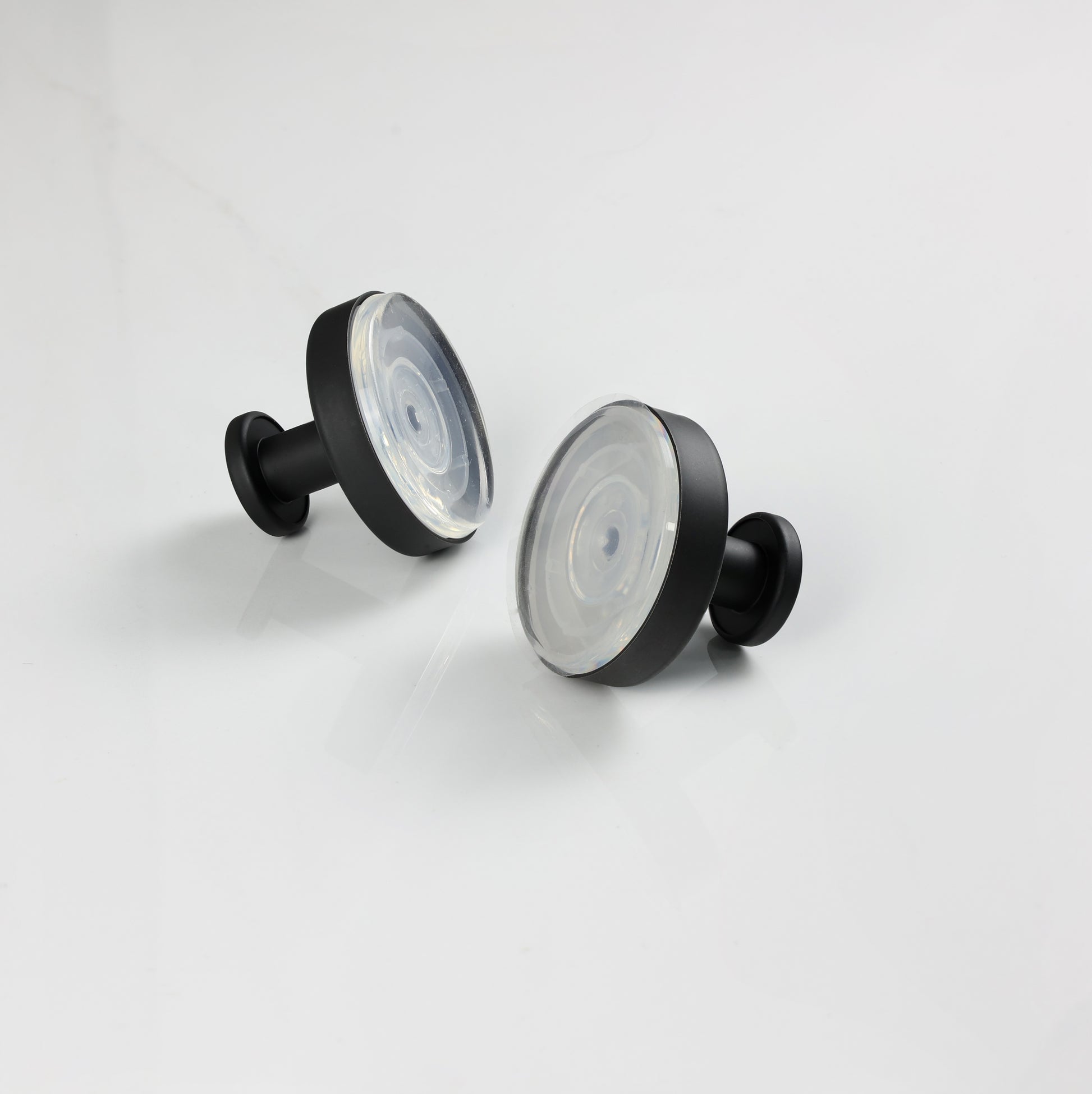 Kit 2 Ganchos de Ventosa Aço Inox Brooklin Preto