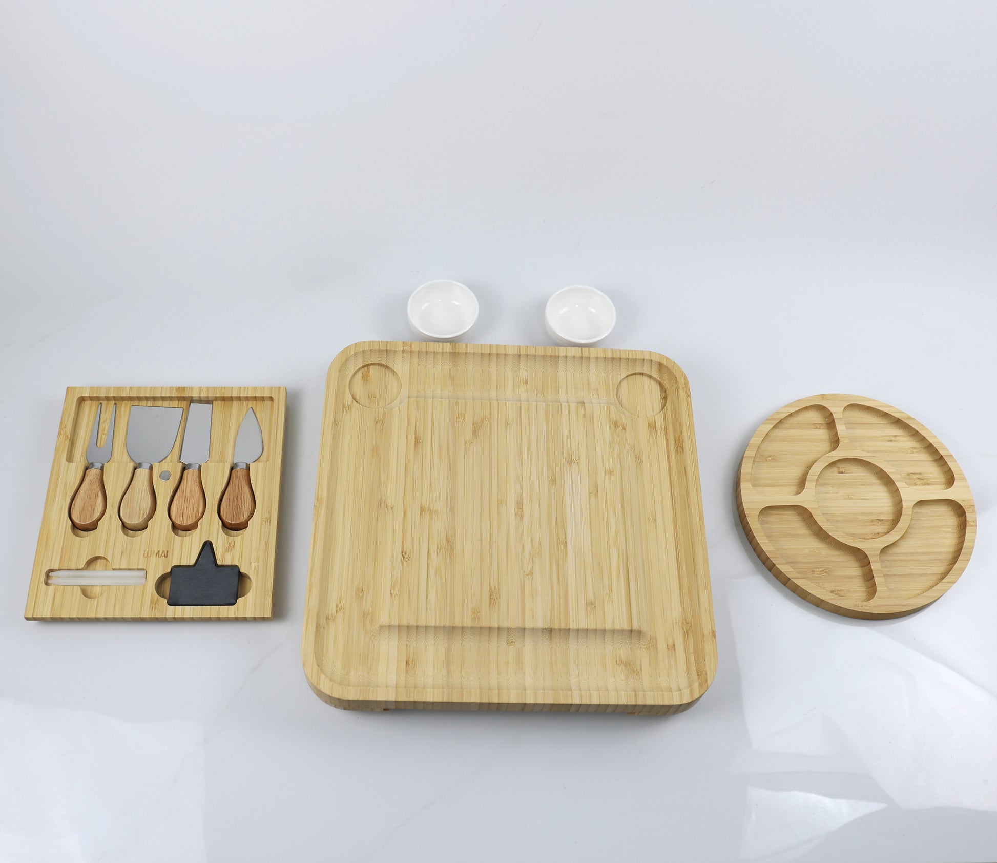 Conjunto de Tábuas para Servir em Bambu Verona