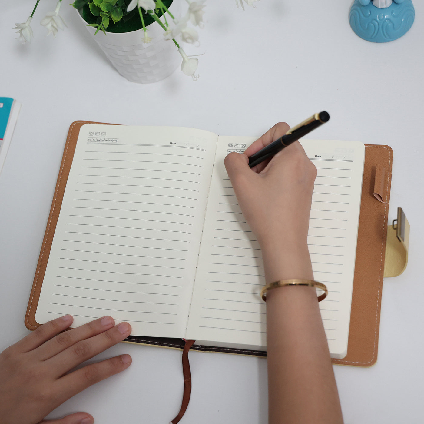 Caderno com Cadeado com Pauta Cartagena Amarelo