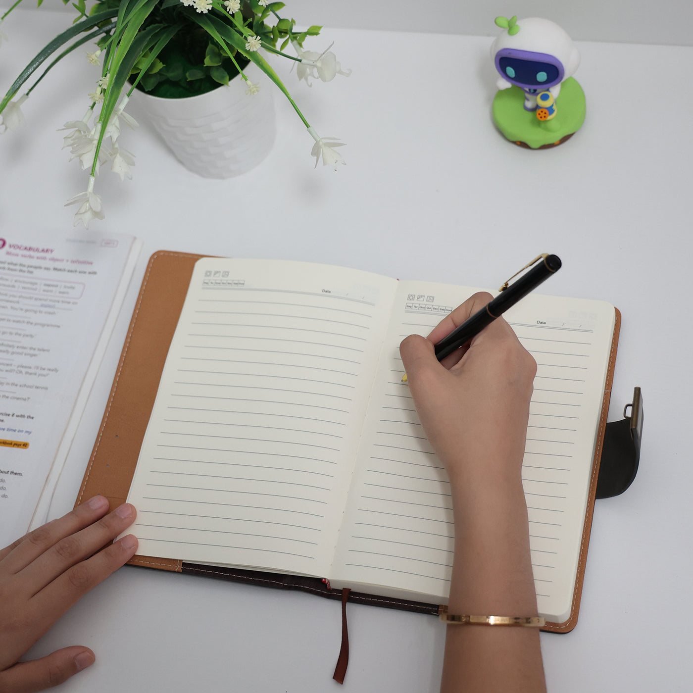 Caderno com Cadeado com Pauta Cartagena Chumbo