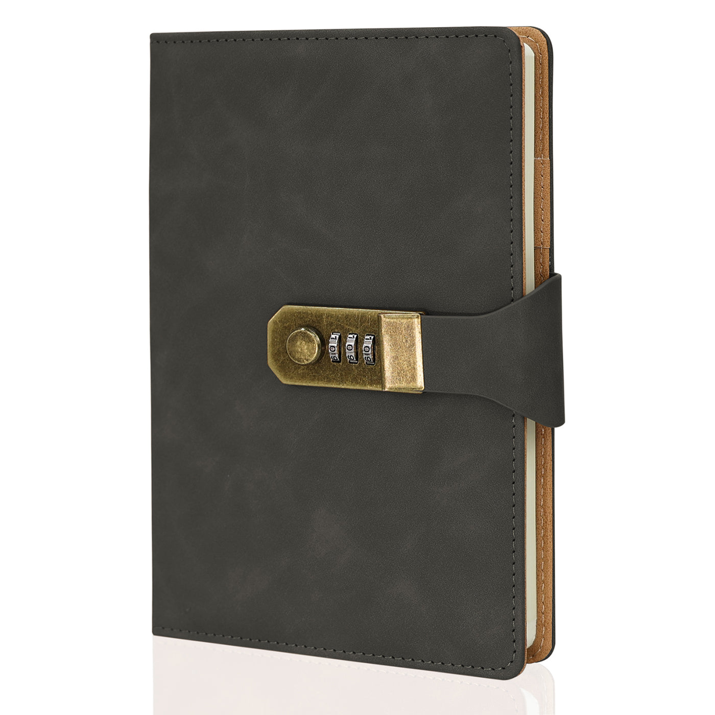 Caderno com Cadeado com Pauta Cartagena Chumbo