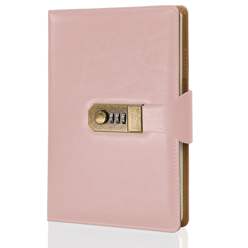 Caderno com Cadeado com Pauta Cartagena Rosa