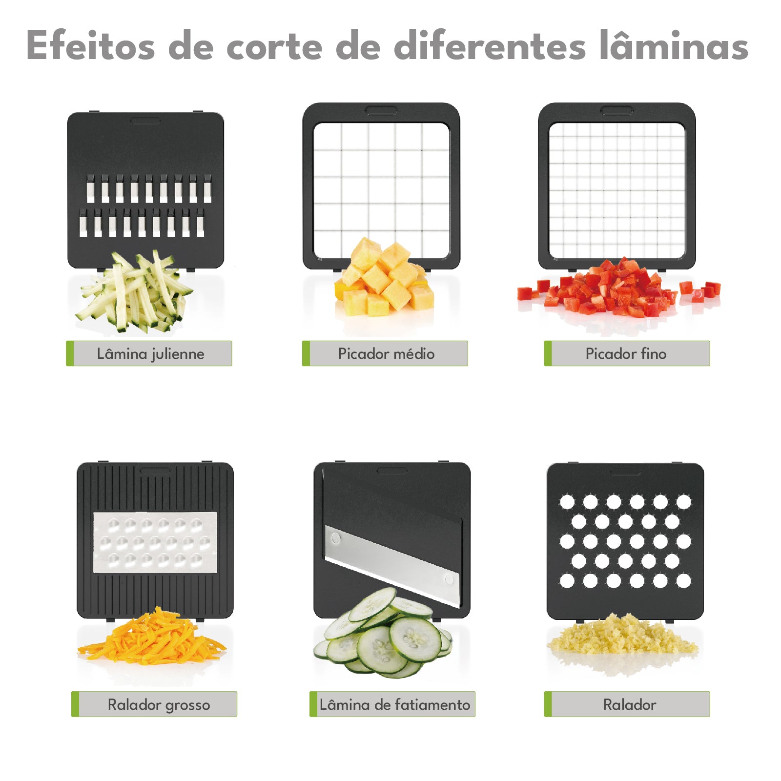 Fatiador e Cortador Multifuncional de Legumes e Verduras Tóquio