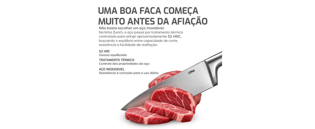 Conjunto de Facas Zurique (Zurich) LUMAI