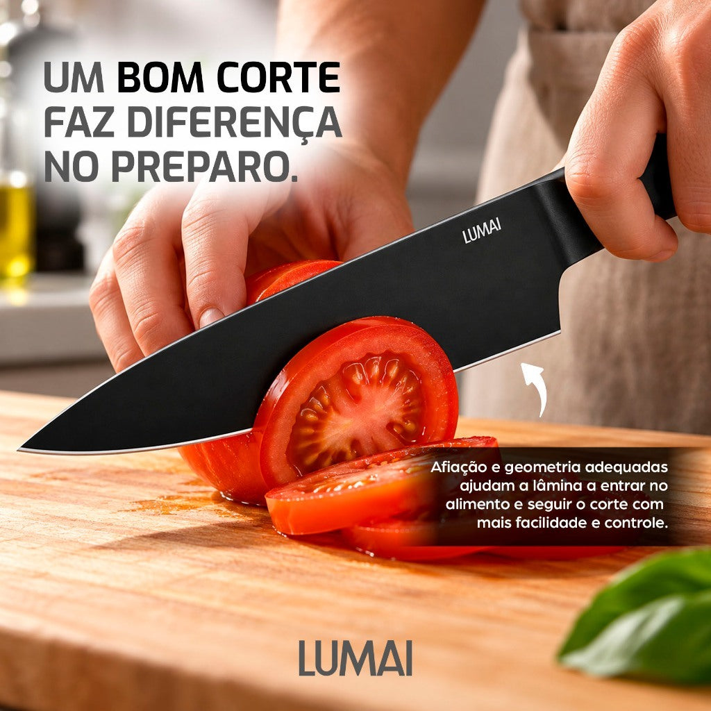 Conjunto de Facas Zurique 5 Peças Preto