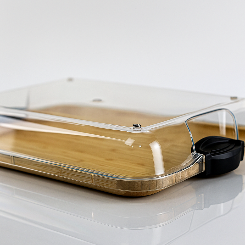 Bandeja de Bambu com Tampa Paris