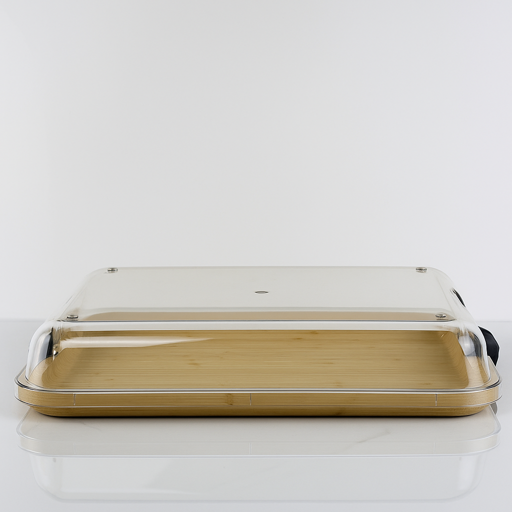 Bandeja de Bambu com Tampa Paris