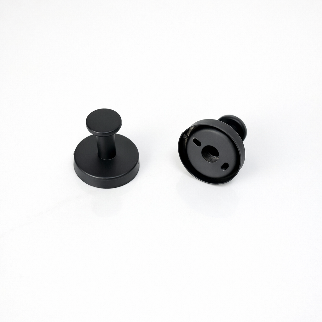 Kit 2 Ganchos de Aço Inox Oslo Preto