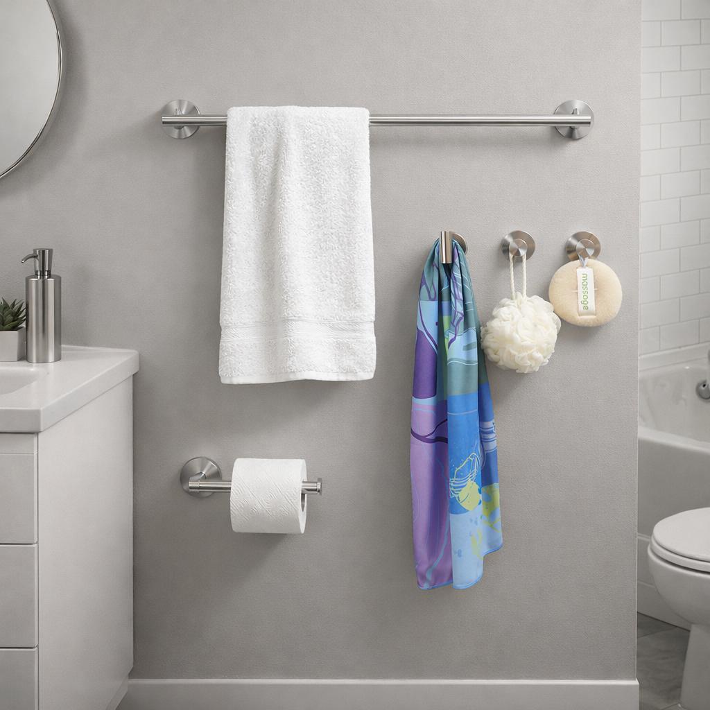 Kit 5 Acessórios para Banheiro Aço Inox Fosco Algarve
