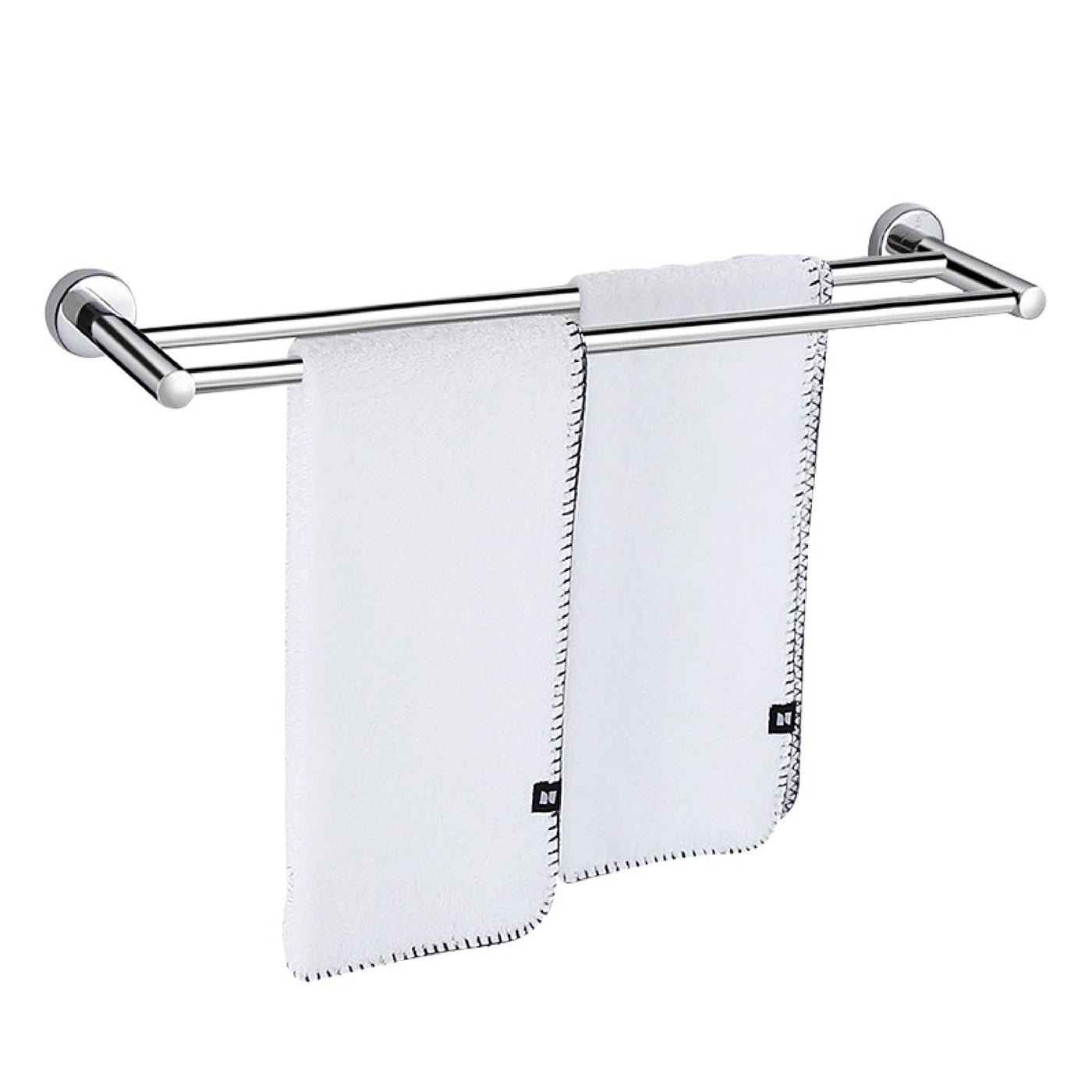 Toalheiro Duplo de Inox Polido Positano