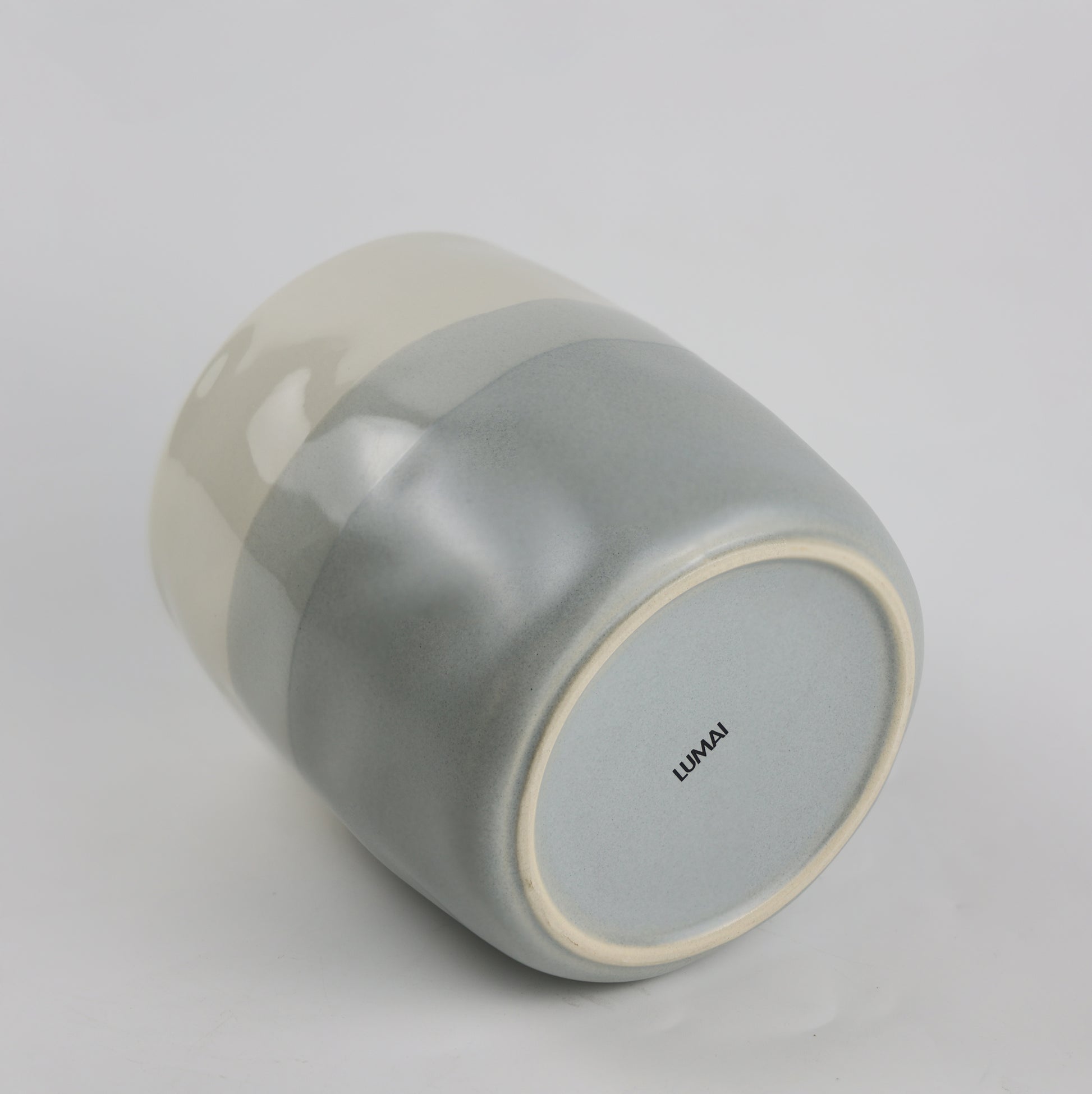 Vaso De Cerâmica Stoneware Multiuso Lima Cinza