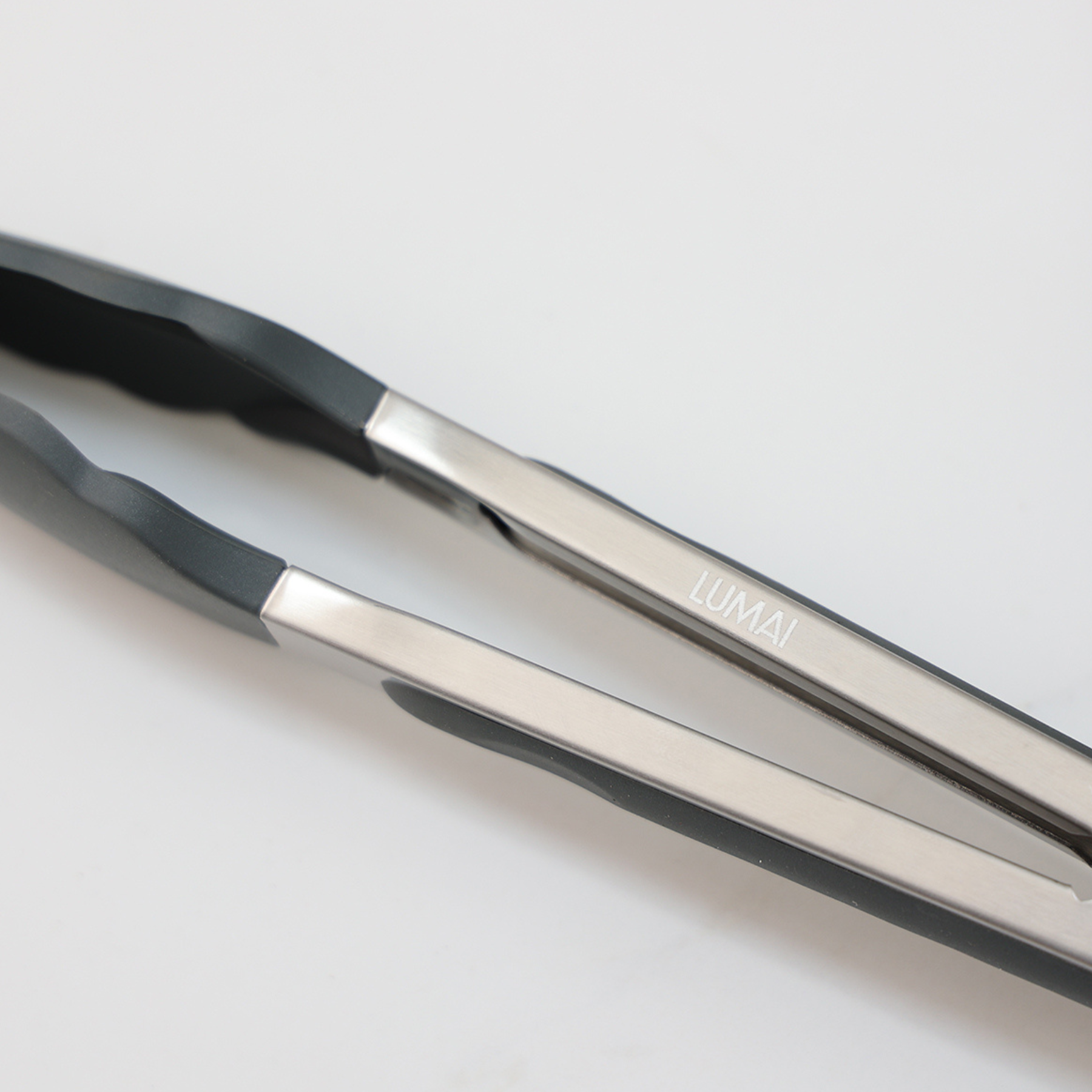 Kit de 8 Utensílios com Cabo de Aço Inox e Silicone Berlim Cinza