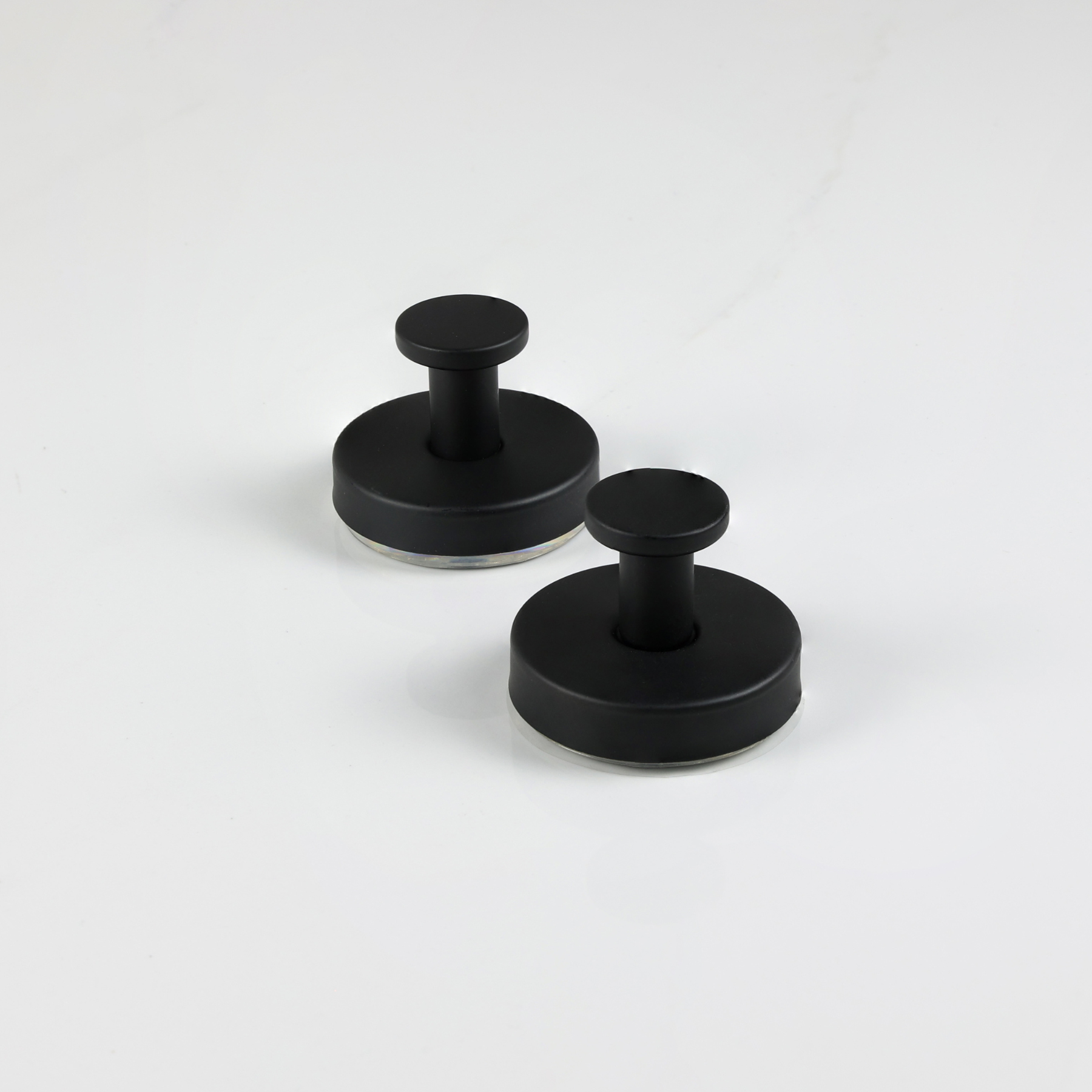 Kit 2 Ganchos de Ventosa Aço Inox Brooklin Preto