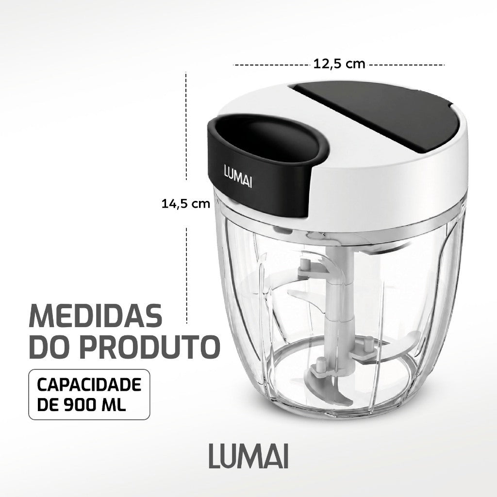 Processador Manual de Alimentos com Corda 900ml Palermo