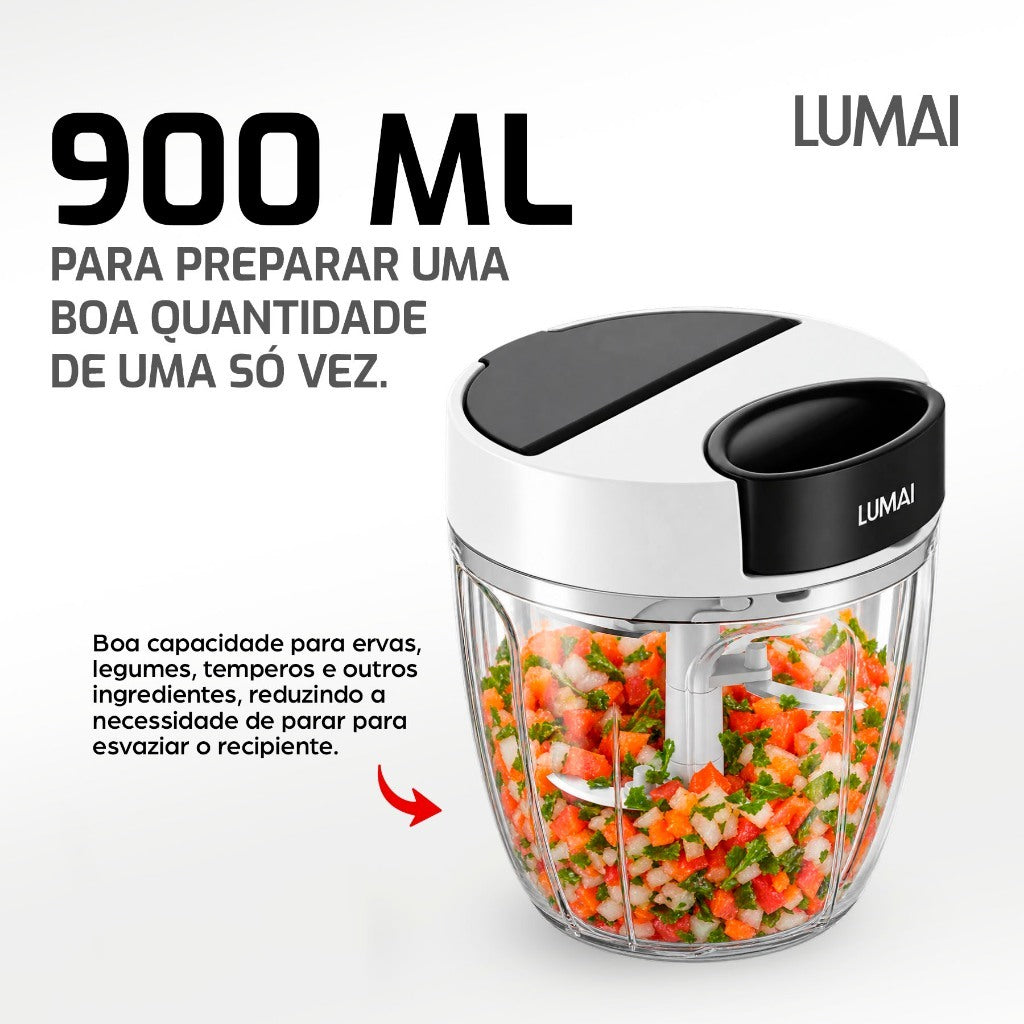 Processador Manual de Alimentos com Corda 900ml Palermo