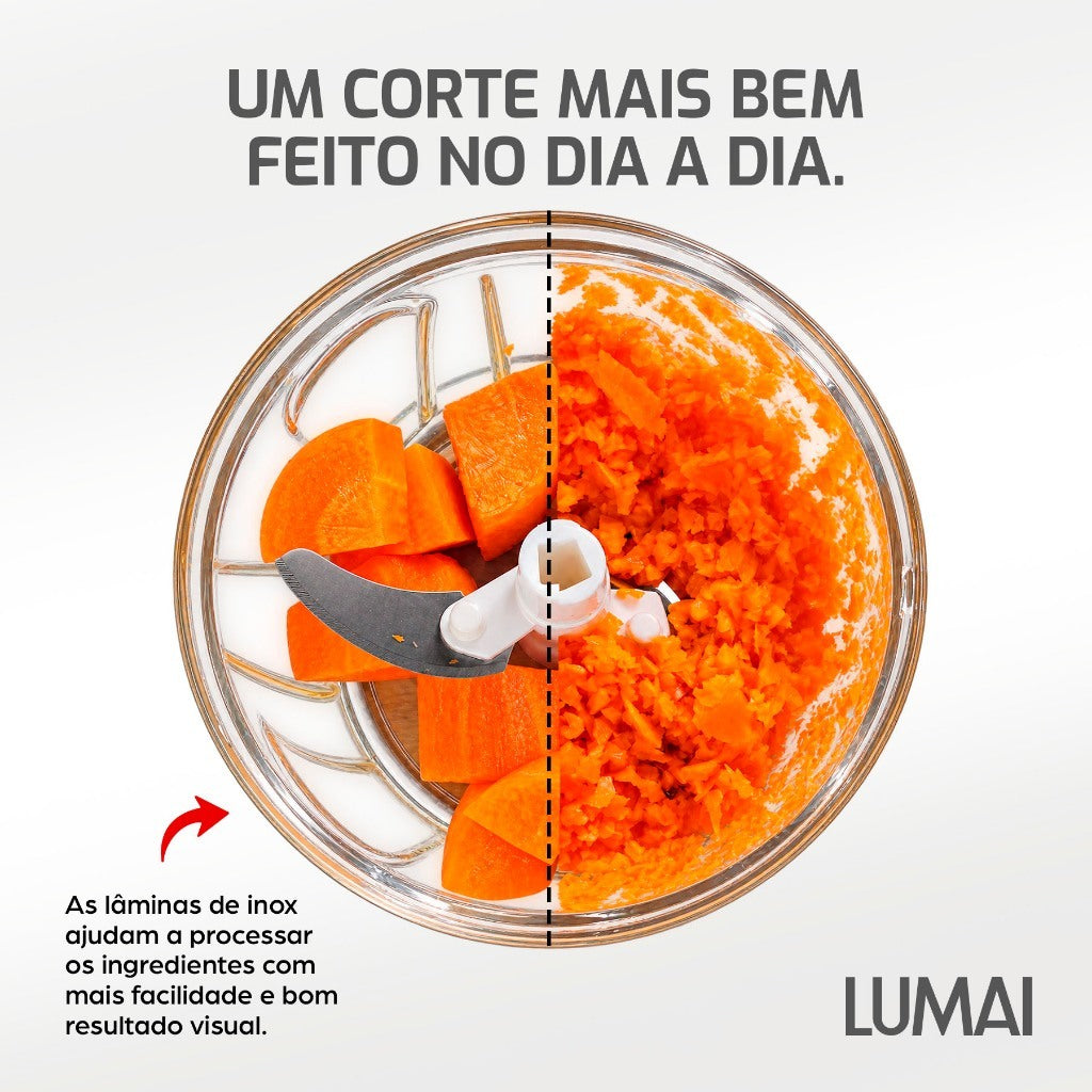 Processador Manual de Alimentos com Corda 900ml Palermo