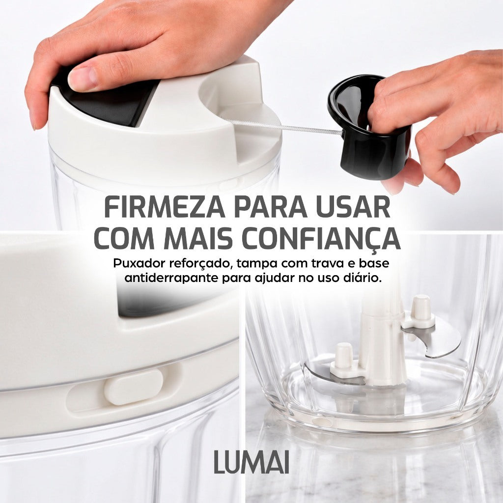 Processador Manual de Alimentos com Corda 900ml Palermo