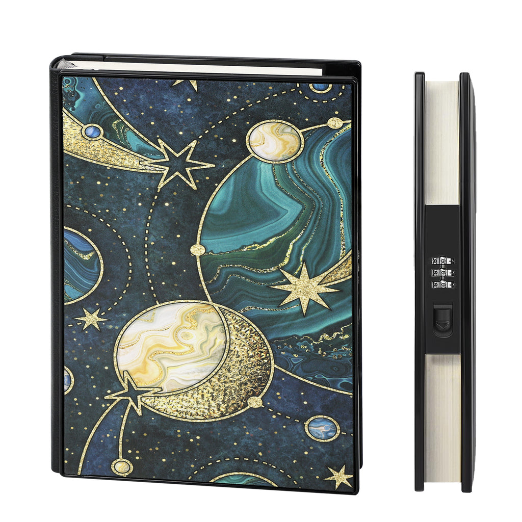 Caderno com Cadeado Lateral Universo Infinito
