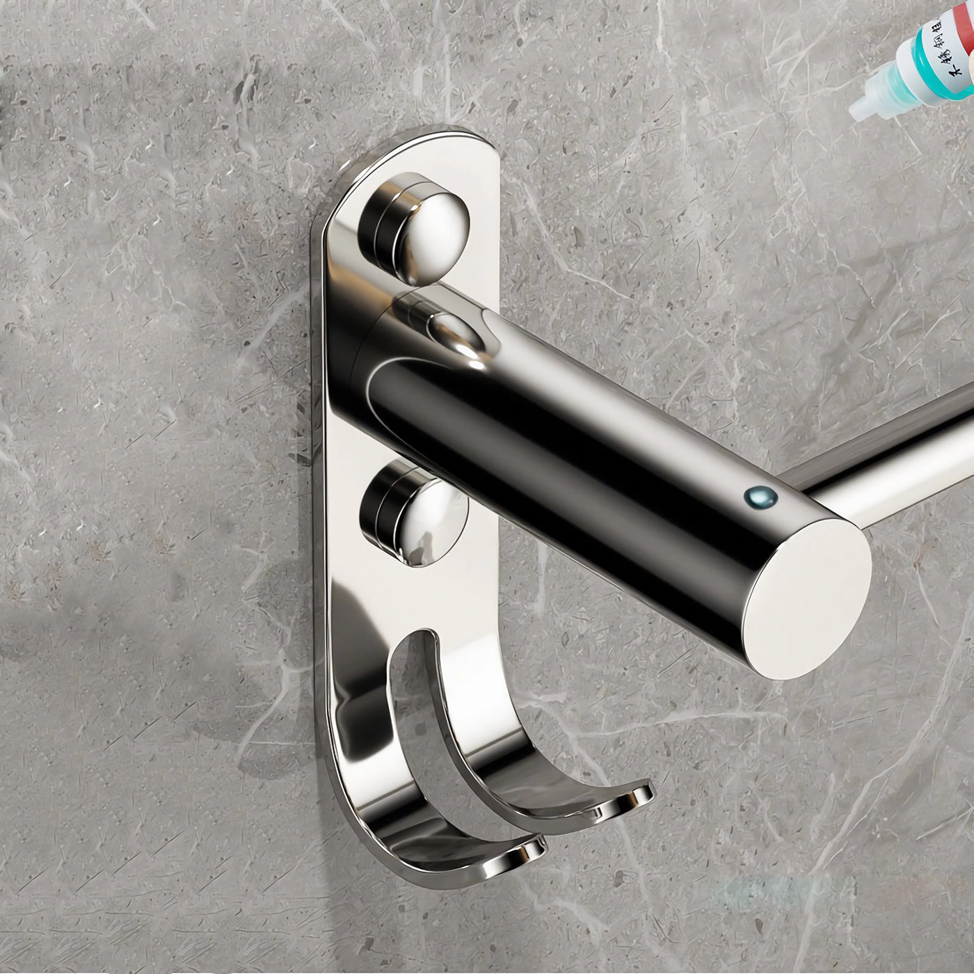 Toalheiro de Inox Polido com Ganchos Amalfi