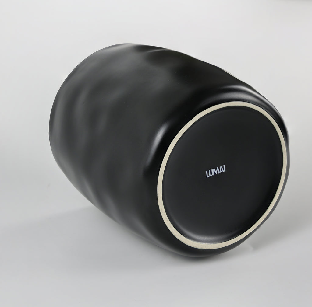 Vaso De Cerâmica Stoneware Multiuso Lima Preto