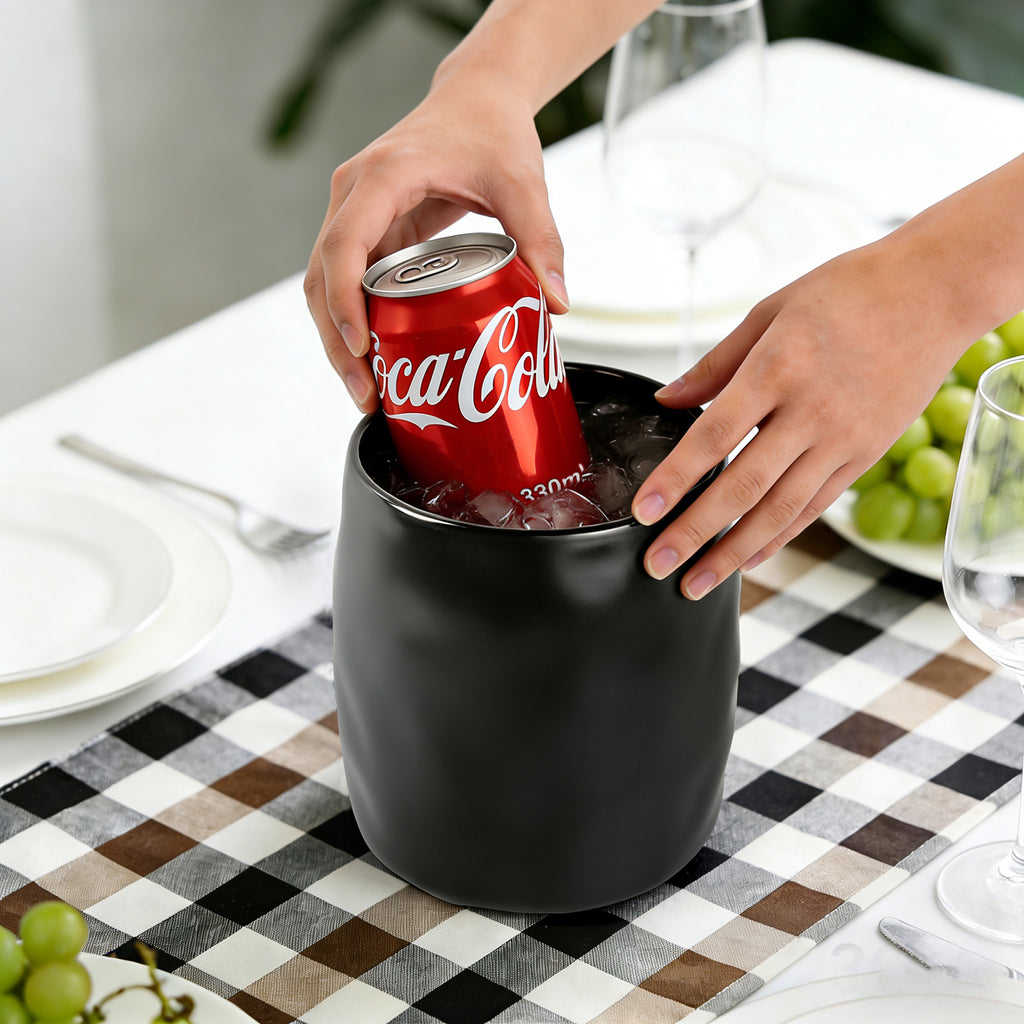 Vaso De Cerâmica Stoneware Multiuso Lima Preto