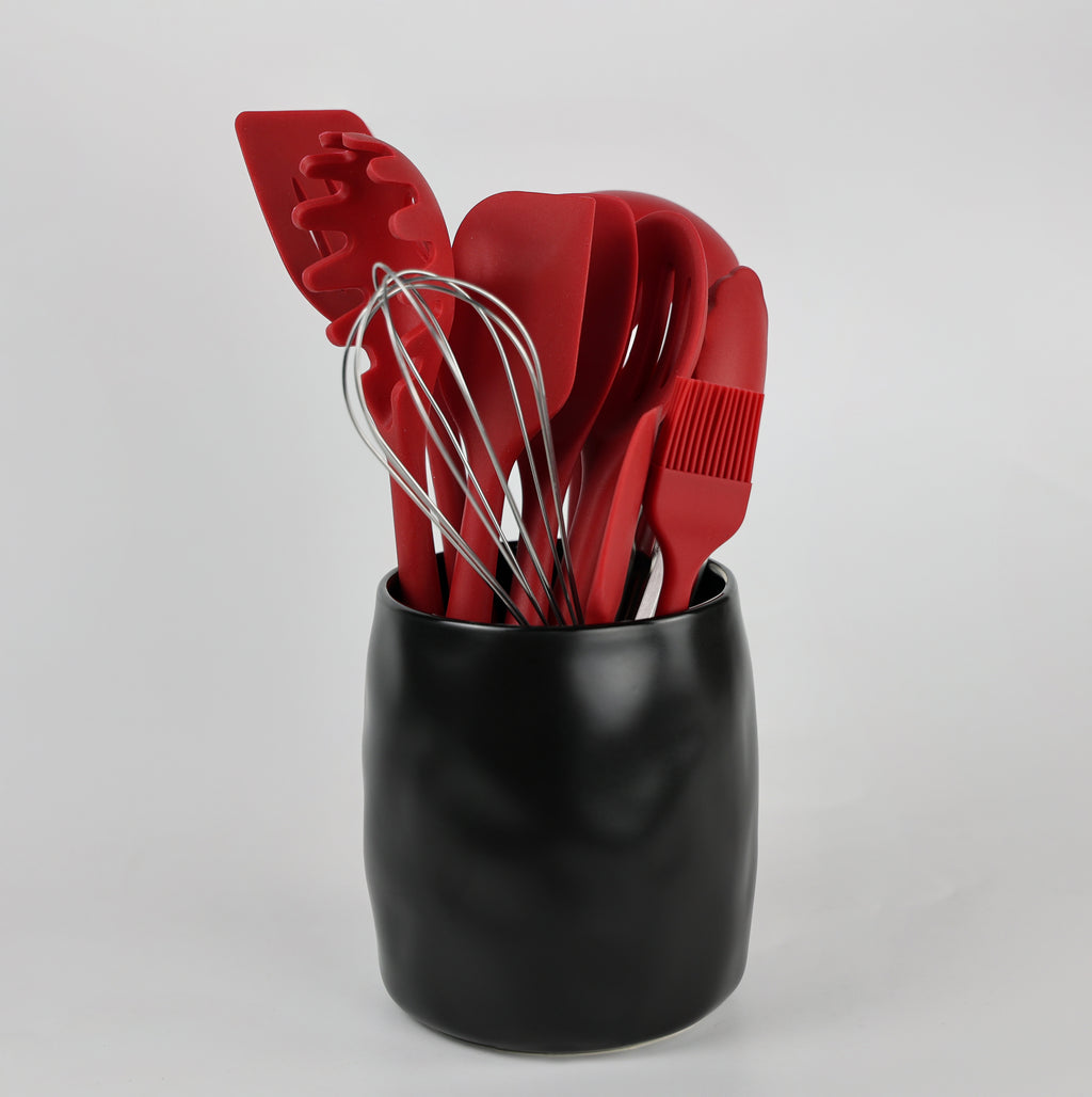 Vaso De Cerâmica Stoneware Multiuso Lima Preto