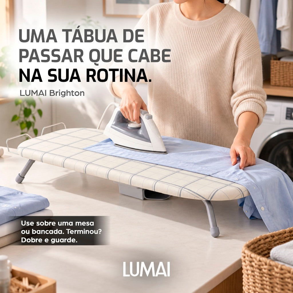 Tábua de Passar Roupa Dobrável de Mesa Oxford