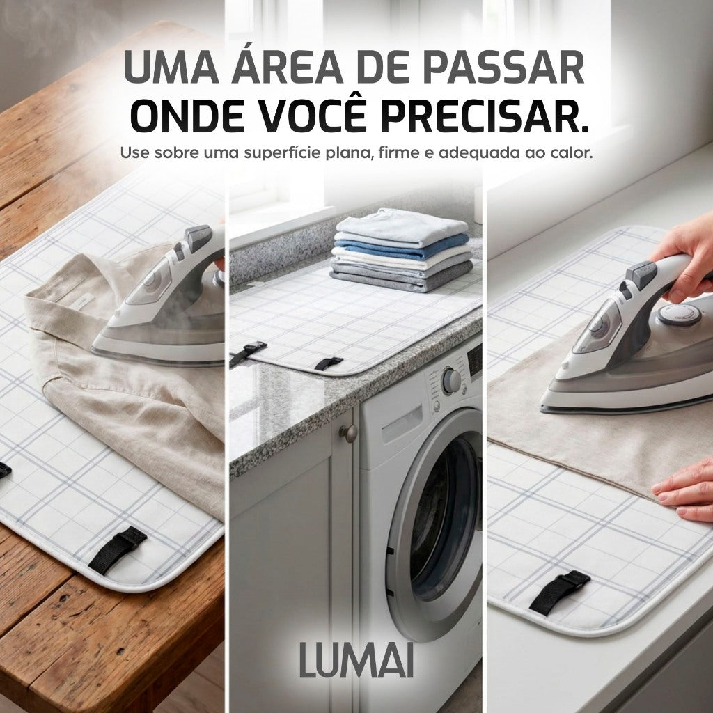 Tábua de Passar Roupa Dobrável de Mesa Acolchoada Brighton