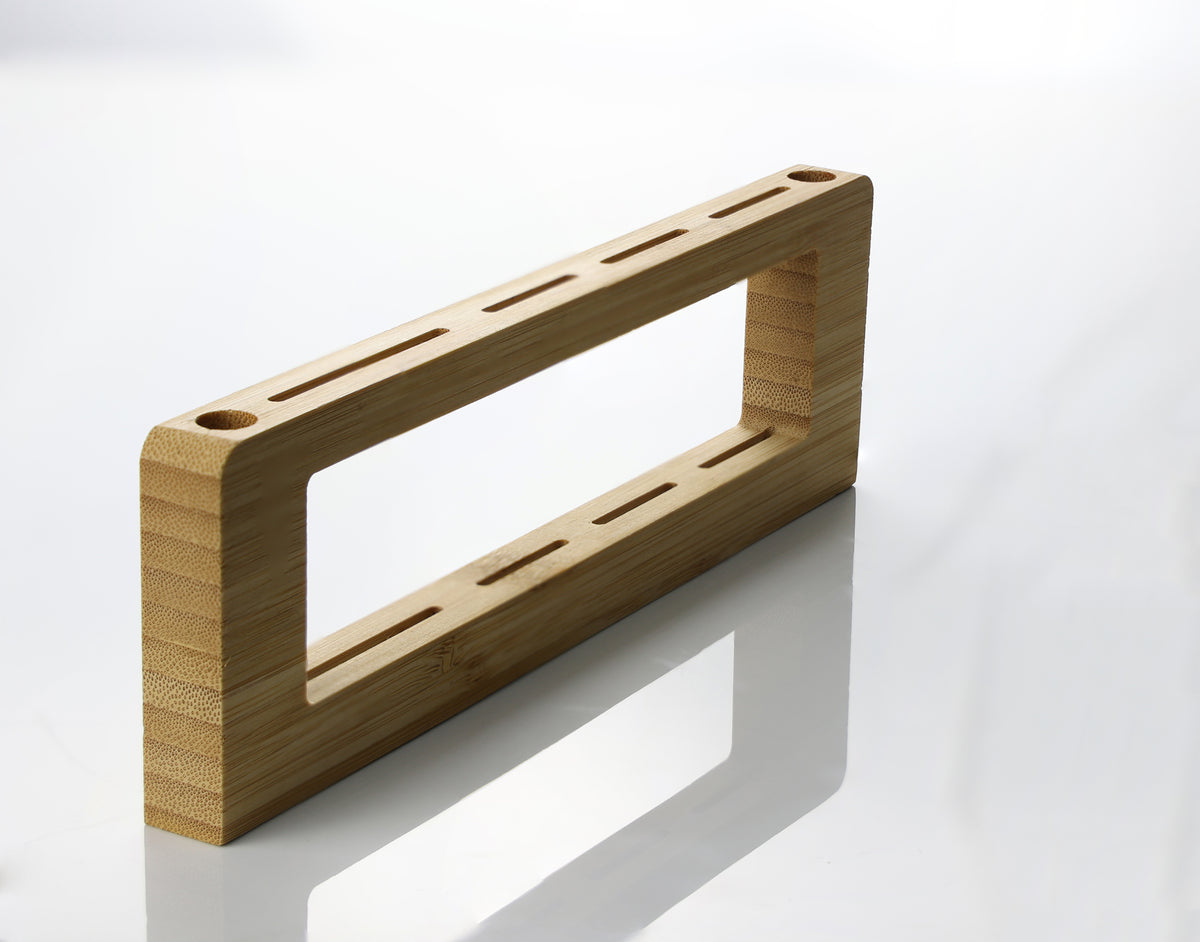 Suporte de bambu da tábua Toscana para facas e garfos