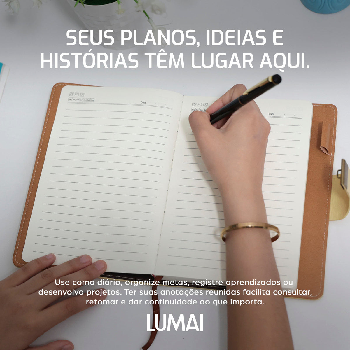 Caderno com Cadeado Cartagena Amarelo - foto 02