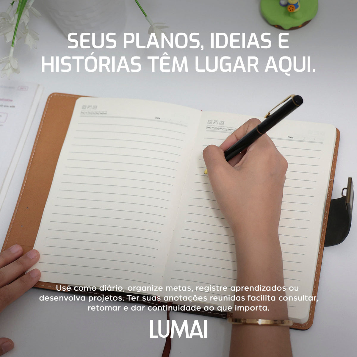 Caderno com Cadeado Cartagena Chumbo - foto 02