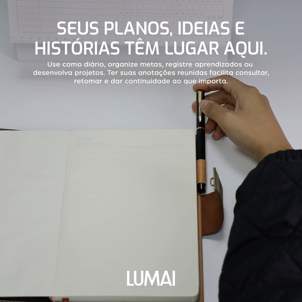 Caderno com Cadeado Cartagena Marrom - foto 02