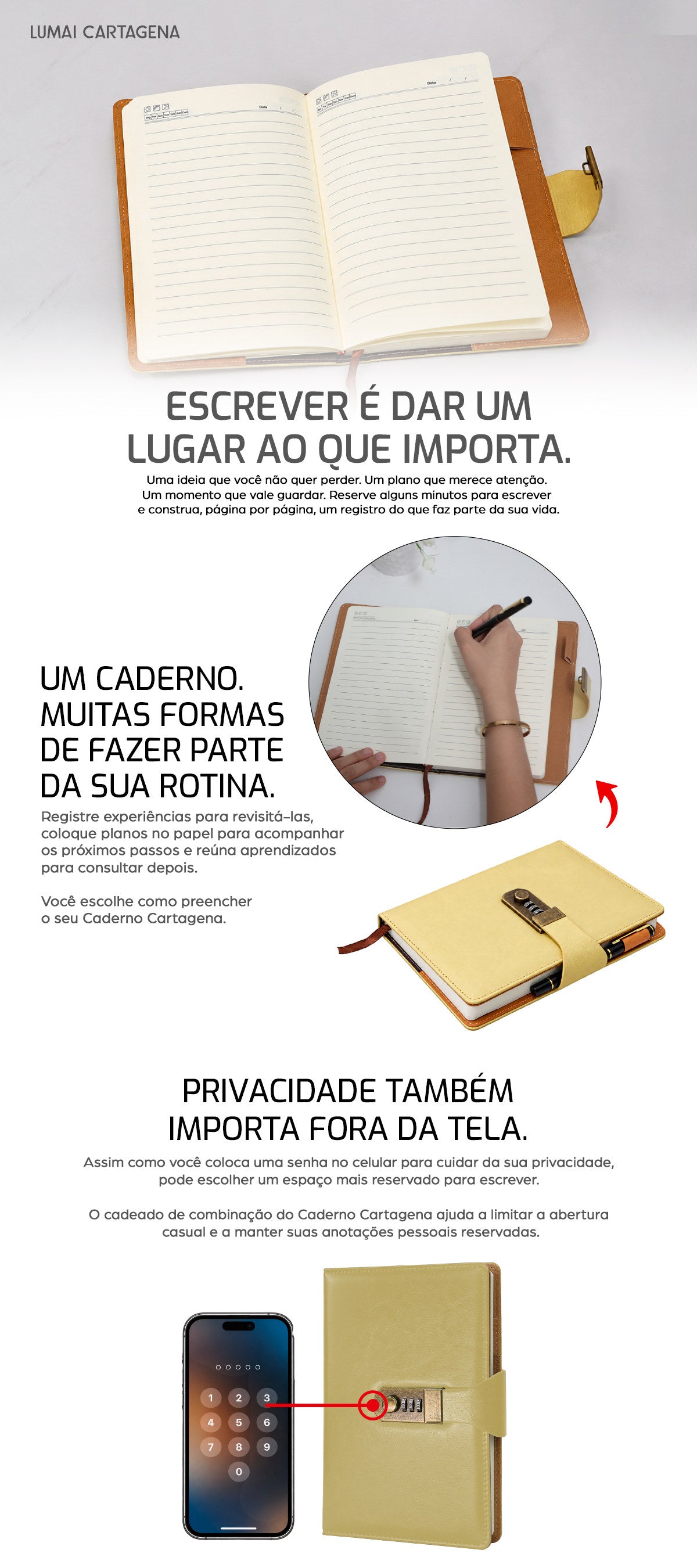 Caderno Cartagena Amarelo - descrição 1 (celular)