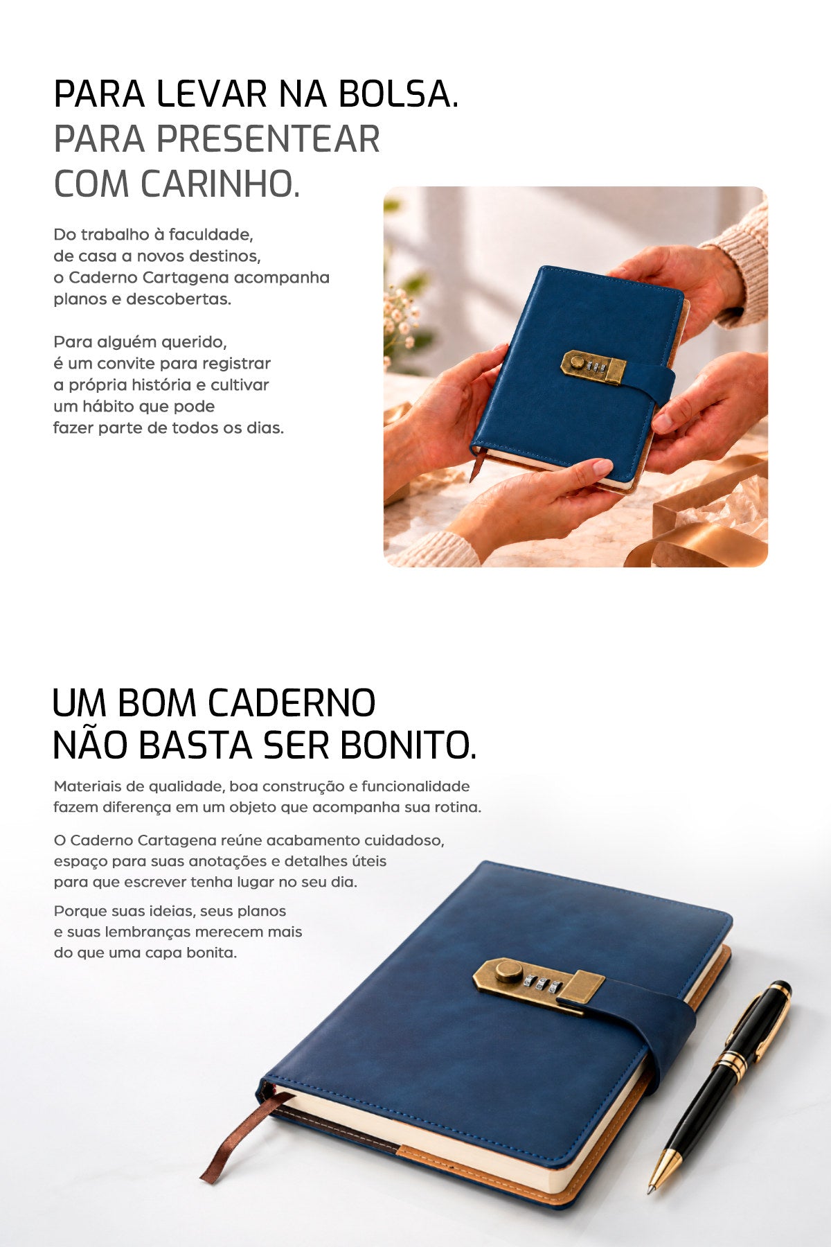 Caderno Cartagena Azul - descrição 3 (celular)