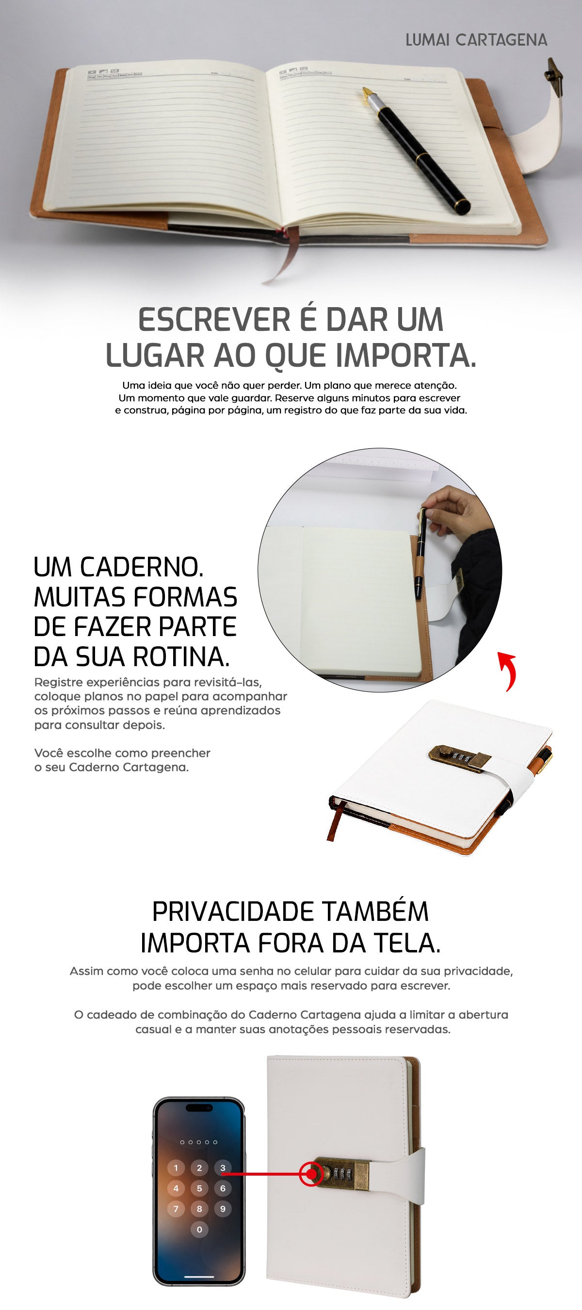 Caderno Cartagena Branco - descrição 1 (celular)