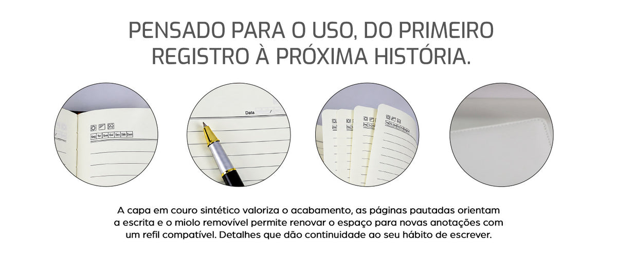 Caderno Cartagena Branco - descrição 2