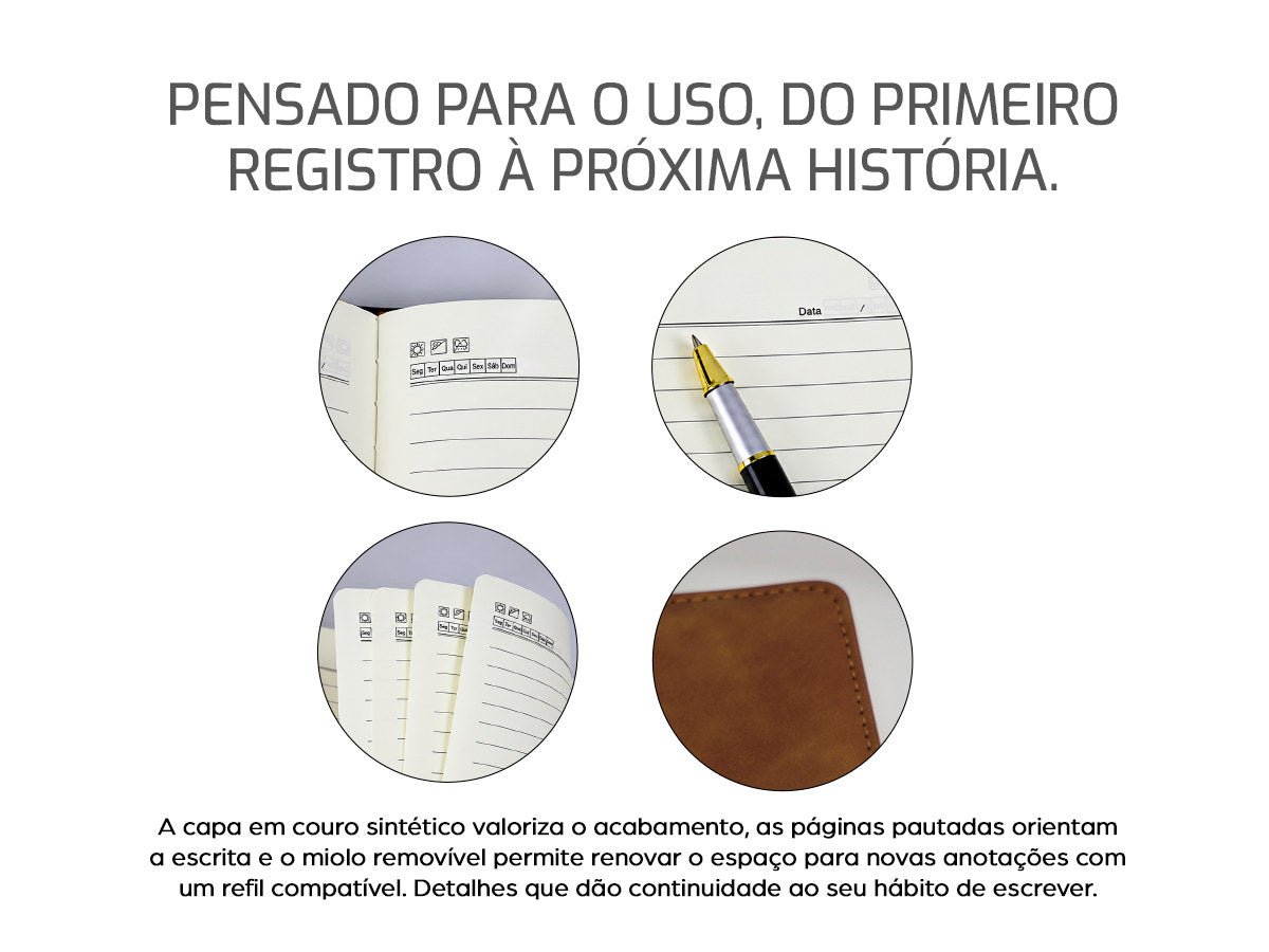 Caderno Cartagena Marrom - descrição 2 (celular)