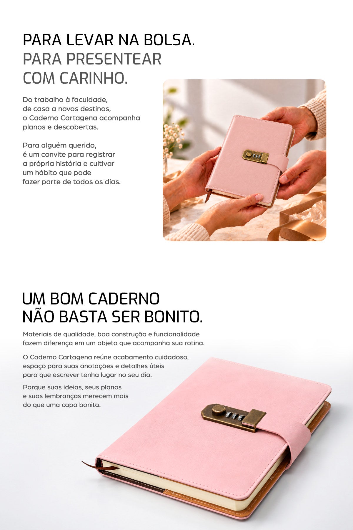 Caderno Cartagena Rosa - descrição 3 (celular)