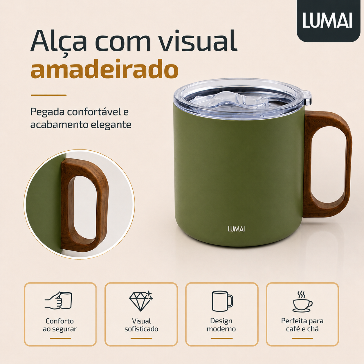 caneca térmica com alça