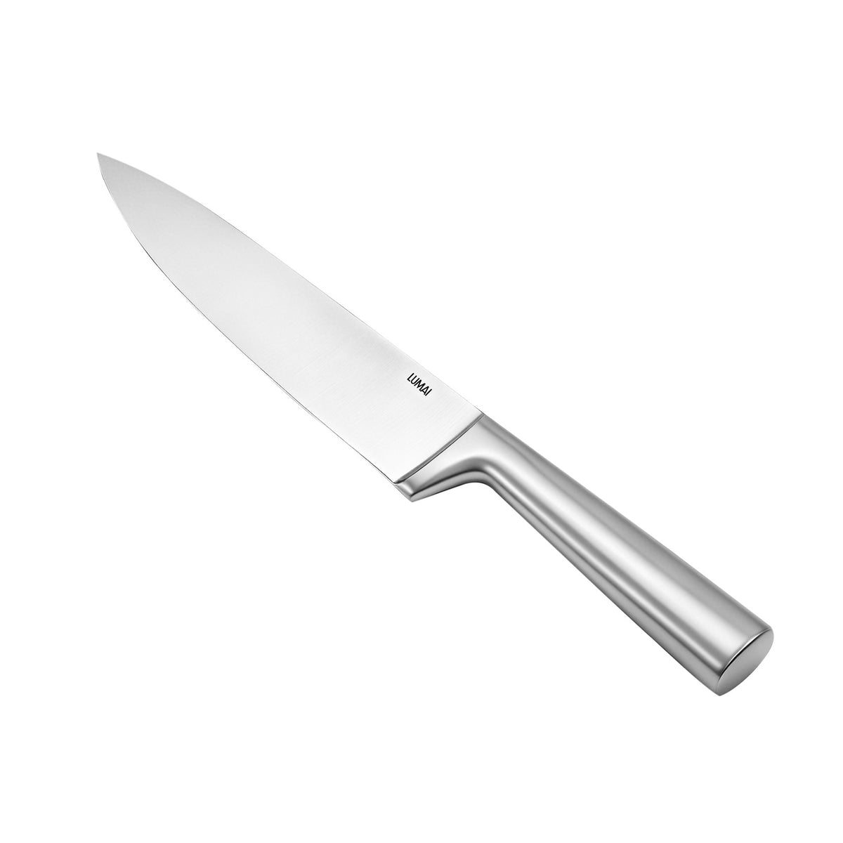Faca do chef do conjunto Zurique, em aço inox, fundo branco