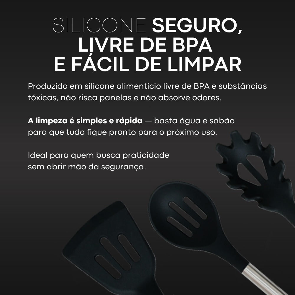 Silicone livre de BPA, que não risca panelas, nos utensílios Berlim