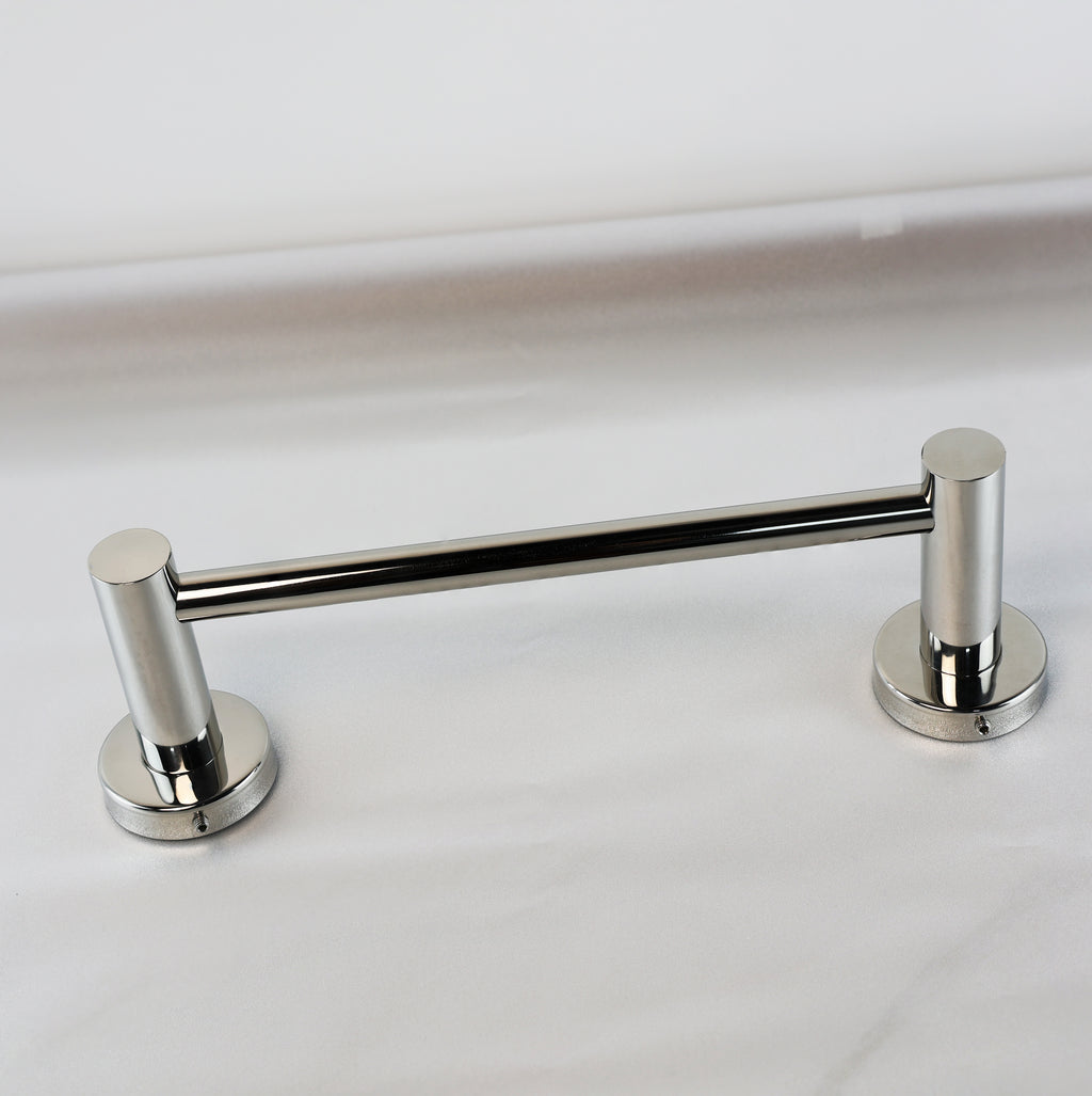 Suporte de toalha de rosto em aço inox polido
